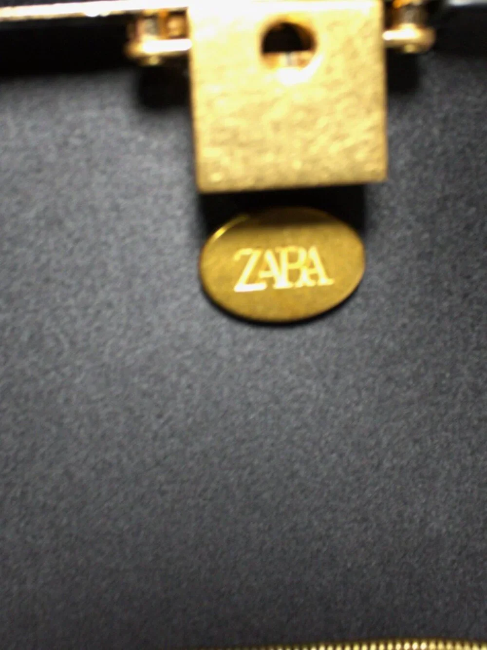 Zara Rigid Metallic Gold and Silver Clutch, Gold Strap inside. NWT